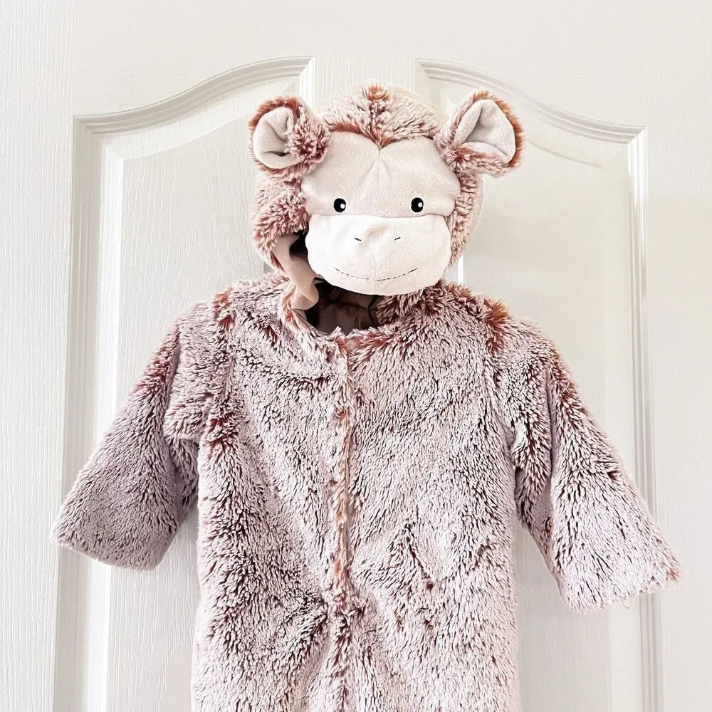 Pottery Barn Kids Baby Monkey Costume Halloween PBK Size 6-12 Months
